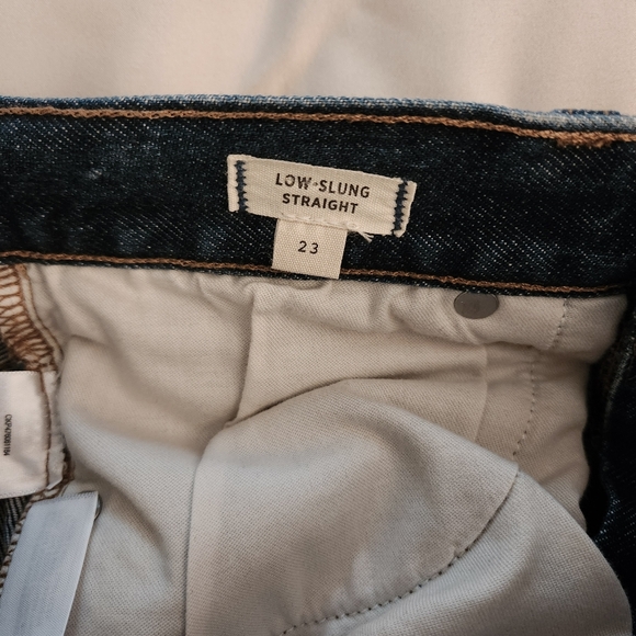 Madewell Low Slung Straight Jeans 23 - Picture 8 of 9